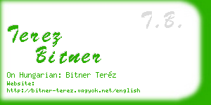 terez bitner business card